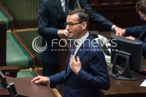  27.06.2018 WARSZAWA SEJM<br />POSIEDZENIE SEJMU<br />N/Z PREMIER MATEUSZ MORAWIECKI <br /> 