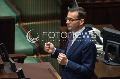  27.06.2018 WARSZAWA SEJM<br />POSIEDZENIE SEJMU<br />N/Z PREMIER MATEUSZ MORAWIECKI <br /> 