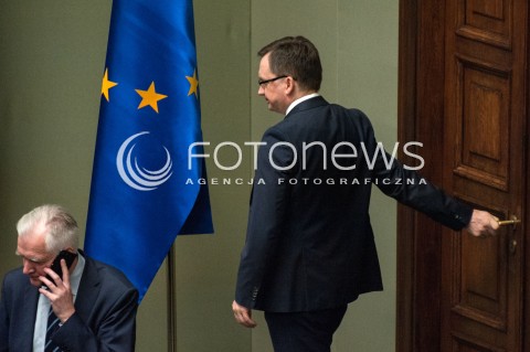  27.06.2018 WARSZAWA SEJM<br />POSIEDZENIE SEJMU<br />N/Z ZBIGNIEW ZIOBRO JAROSLAW GOWIN<br /> 