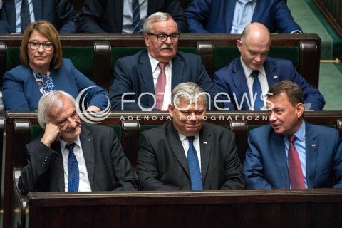  27.06.2018 WARSZAWA SEJM<br />POSIEDZENIE SEJMU<br />N/Z RYSZARD TERLECKI MAREK SUSKI MARIUSZ BLASZCZAK BEATA MAZUREK WALDEMAR ANDZEL LEONARD KRASULSKI<br /> 