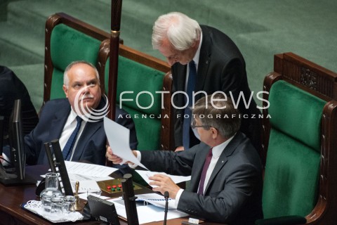  27.06.2018 WARSZAWA SEJM<br />POSIEDZENIE SEJMU<br />N/Z RYSZARD TERLECKI MAREK KUCHCINSKI<br /> 
