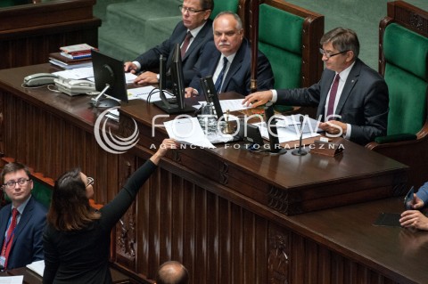  27.06.2018 WARSZAWA SEJM<br />POSIEDZENIE SEJMU<br />N/Z KAMILA GASIUK PIHOWICZ MAREK KUCHCINSKI<br /> 