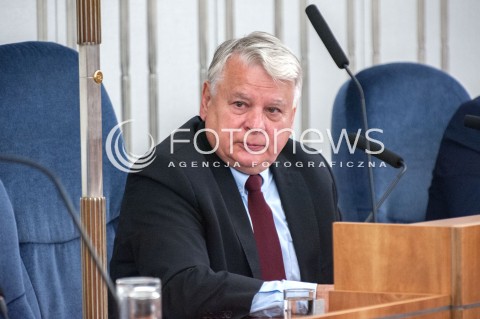  27.06.2018 WARSZAWA SEJM<br />POSIEDZENIE SEJMU<br />N/Z BOGDAN BORUSEWICZ<br /> 