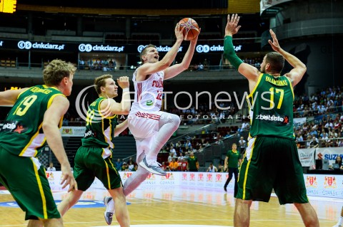  28.06.2018 GDANSK SOPOT<br />
KOSZYKOWKA - KWALIFIKACJE DO MISTRZOSTW SWIATA 2019<br />
BASKETBALL - WORLD CHAMPIONSHIPS 2019 QUALIFICATION ROUND<br />
POLSKA - LITWA<br />
(poland - lithuania)<br />
N/Z ADAM WACZYNSKI<br />
 