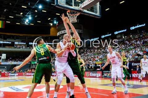  28.06.2018 GDANSK SOPOT<br />
KOSZYKOWKA - KWALIFIKACJE DO MISTRZOSTW SWIATA 2019<br />
BASKETBALL - WORLD CHAMPIONSHIPS 2019 QUALIFICATION ROUND<br />
POLSKA - LITWA<br />
(poland - lithuania)<br />
N/Z MACIEJ LAMPE ADAM WACZYNSKI<br />
 