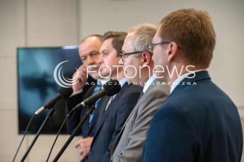  29.06.2018 WARSZAWA<br />KONFERENCJA KOMISJI DO SPRAW REPRYWATYZACJI NIERUCHOMOSCI<br />N/Z SEBASTIAN KALETA JAN MOSINSKI PAWEL LISIECKI LUKASZ KONDRATKO<br /> 