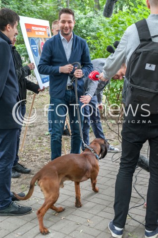  01.07.2018 WARSZAWA<br />WARSZAWA DLA ZWIERZAT KONFERENCJA PATRYKA JAKIEGO W ZWIAZKU ZE SWIATOWYM DNIEM PSA<br />N/Z PATRYK JAKI<br /> 