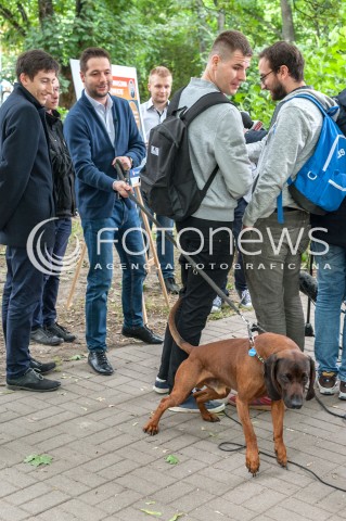  01.07.2018 WARSZAWA<br />WARSZAWA DLA ZWIERZAT KONFERENCJA PATRYKA JAKIEGO W ZWIAZKU ZE SWIATOWYM DNIEM PSA<br />N/Z PATRYK JAKI<br /> 