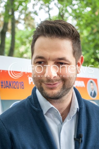  01.07.2018 WARSZAWA<br />WARSZAWA DLA ZWIERZAT KONFERENCJA PATRYKA JAKIEGO W ZWIAZKU ZE SWIATOWYM DNIEM PSA<br />N/Z PATRYK JAKI<br /> 