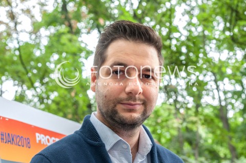  01.07.2018 WARSZAWA<br />WARSZAWA DLA ZWIERZAT KONFERENCJA PATRYKA JAKIEGO W ZWIAZKU ZE SWIATOWYM DNIEM PSA<br />N/Z PATRYK JAKI<br /> 