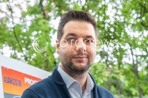  01.07.2018 WARSZAWA<br />WARSZAWA DLA ZWIERZAT KONFERENCJA PATRYKA JAKIEGO W ZWIAZKU ZE SWIATOWYM DNIEM PSA<br />N/Z PATRYK JAKI<br /> 