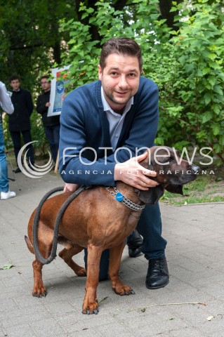  01.07.2018 WARSZAWA<br />WARSZAWA DLA ZWIERZAT KONFERENCJA PATRYKA JAKIEGO W ZWIAZKU ZE SWIATOWYM DNIEM PSA<br />N/Z PATRYK JAKI<br /> 