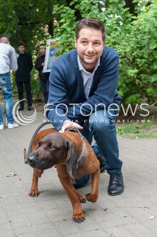  01.07.2018 WARSZAWA<br />WARSZAWA DLA ZWIERZAT KONFERENCJA PATRYKA JAKIEGO W ZWIAZKU ZE SWIATOWYM DNIEM PSA<br />N/Z PATRYK JAKI<br /> 