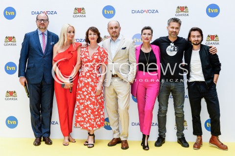  02.07.2018 GDANSK<br />SPOTKANIE PRASOWE Z AKTORAMI SERIALU DIAGNOZA TVN<br />N/Z PAWEL ADAMOWICZ DOROTA KOSMICKA MAJA OSTASZEWSKA ADAM WORONOWICZ DANUTA STENKA MACIEJ ZAKOSCIELNY<br /> 