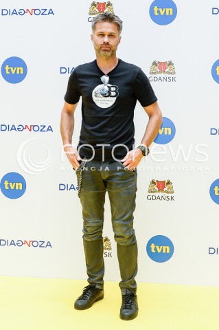  02.07.2018 GDANSK<br />SPOTKANIE PRASOWE Z AKTORAMI SERIALU DIAGNOZA TVN<br />N/Z MACIEJ ZAKOSCIELNY SYLWETKA<br /> 