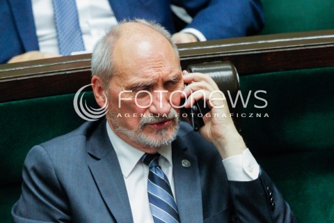  03.07.2018 WARSZAWA SEJM <br />POSIEDZENIE SEJMU <br />N/Z ANTONI MACIEREWICZ <br /> 