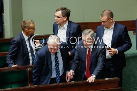  03.07.2018 WARSZAWA SEJM <br />POSIEDZENIE SEJMU <br />N/Z JAROSLAW GOWIN PIOTR GLINSKI<br /> 