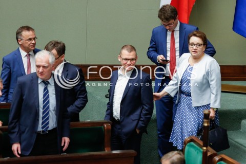  03.07.2018 WARSZAWA SEJM <br />POSIEDZENIE SEJMU <br />N/Z JAROSLAW GOWIN ANNA ZALEWSKA<br /> 