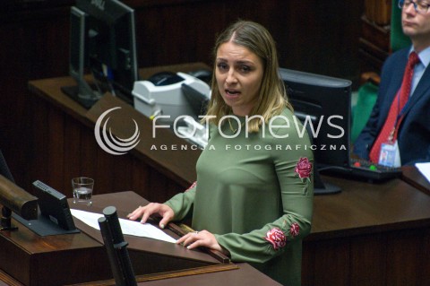  03.07.2018 WARSZAWA SEJM<br />POSIEDZENIE SEJMU<br />N/Z KINGA GAJEWSKA<br /> 