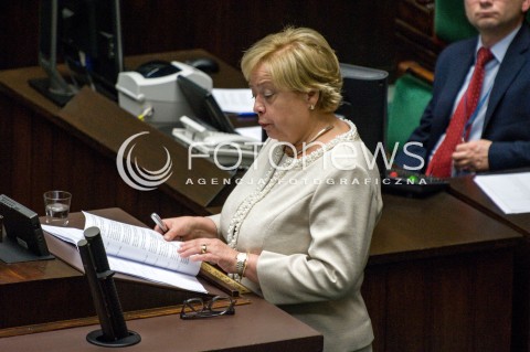  03.07.2018 WARSZAWA SEJM<br />POSIEDZENIE SEJMU<br />N/Z MALGORZATA GERSDORF<br /> 