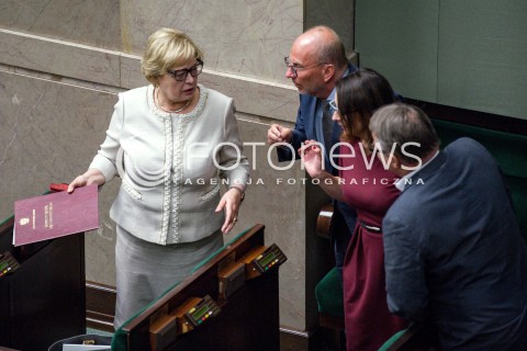  03.07.2018 WARSZAWA SEJM<br />POSIEDZENIE SEJMU<br />N/Z MALGORZATA GERSDORF JERZY MEYSZTOWICZ KAMILA GASIUK PIHOWICZ<br /> 