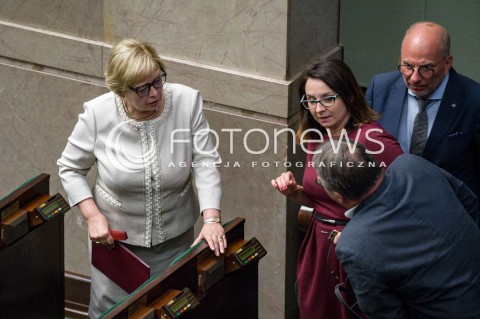  03.07.2018 WARSZAWA SEJM<br />POSIEDZENIE SEJMU<br />N/Z MALGORZATA GERSDORF JERZY MEYSZTOWICZ KAMILA GASIUK PIHOWICZ<br /> 