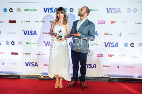  05.07.2018<br />GALA WRECZENIA DIAMENTOWEGO KLAPSA FILMOWEGO W SOPOCIE<br />N/Z AGNIESZKA DYGANT BORYS SZYC Z DIAMENTOWYM KLAPSEM FILMOWYM<br /> 