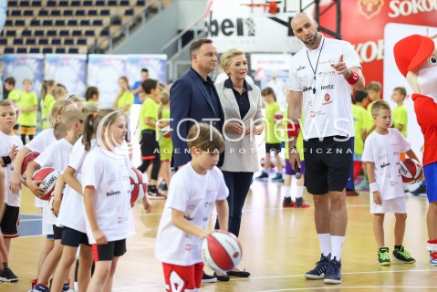  09.07.2018 LODZ <br />
MARCIN GORTAT CAMP 2018<br />
TRENINGI DLA DZIECI<br />
N/Z MARCIN GORTAT PREZYDENT RP ANDRZEJ DUDA AGATA KORNHAUSER DUDA<br />
 