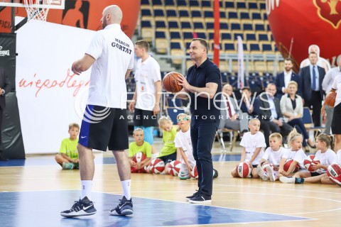  09.07.2018 LODZ <br />
MARCIN GORTAT CAMP 2018<br />
TRENINGI DLA DZIECI<br />
N/Z MARCIN GORTAT PREZYDENT RP ANDRZEJ DUDA<br />
 
