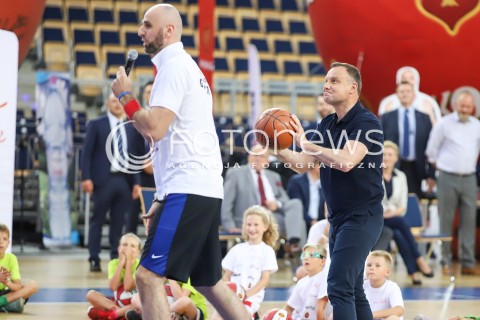  09.07.2018 LODZ <br />
MARCIN GORTAT CAMP 2018<br />
TRENINGI DLA DZIECI<br />
N/Z MARCIN GORTAT PREZYDENT RP ANDRZEJ DUDA<br />
 