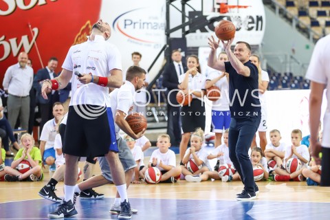  09.07.2018 LODZ <br />
MARCIN GORTAT CAMP 2018<br />
TRENINGI DLA DZIECI<br />
N/Z MARCIN GORTAT PREZYDENT RP ANDRZEJ DUDA<br />
 