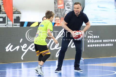  09.07.2018 LODZ <br /><br />MARCIN GORTAT CAMP 2018<br /><br />TRENINGI DLA DZIECI<br /><br />N/Z PREZYDENT RP ANDRZEJ DUDA <br /><br /> 