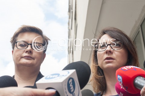  12.07.2018 WARSZAWA<br />KONFERENCJE POLITYKOW<br />N/Z KATARZYNA LUBNAUER KAMILA GASIUK PIHOWICZ<br /> 