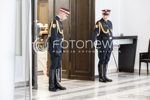  12.07.2018 WARSZAWA SENAT<br />SZCZYT PRZEWODNICZACYCH PARLAMENTOW<br />N/Z STRAZNICY MARSZALKOWSCY<br /> 