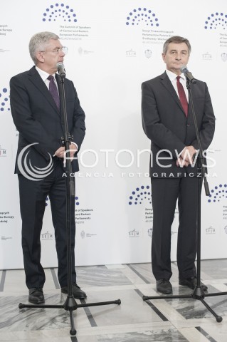  12.07.2018 WARSZAWA SENAT<br />SZCZYT PRZEWODNICZACYCH PARLAMENTOW<br />N/Z STANISLAW KARCZEWSKI MAREK KUCHCINSKI<br /> 