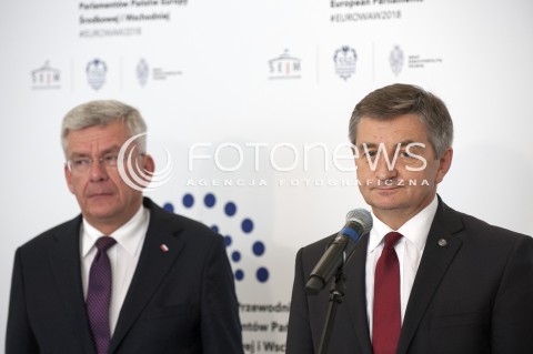  12.07.2018 WARSZAWA SENAT<br />SZCZYT PRZEWODNICZACYCH PARLAMENTOW<br />N/Z STANISLAW KARCZEWSKI MAREK KUCHCINSKI<br /> 