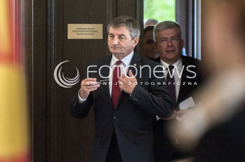  12.07.2018 WARSZAWA SENAT<br />SZCZYT PRZEWODNICZACYCH PARLAMENTOW<br />N/Z STANISLAW KARCZEWSKI MAREK KUCHCINSKI<br /> 