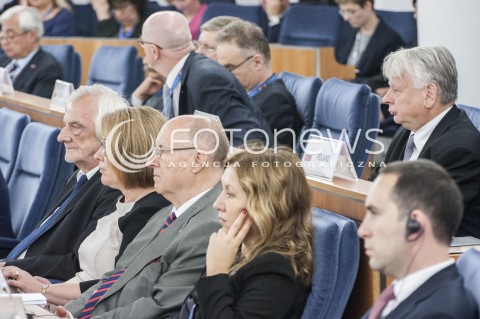  12.07.2018 WARSZAWA SENAT<br />SZCZYT PRZEWODNICZACYCH PARLAMENTOW<br />N/Z RYSZARD TERLECKI BEATA MAZUREK BOGDAN BORUSEWICZ<br /> 