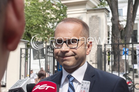  13.07.2018 WARSZAWA <br />UROCZYSTE POSIEDZENIE KLUBU PO I NOWOCZESNA<br />BOJKOT ZGROMADZENIA NARODOWEGO <br />N/Z MICHAL SZCZERBA<br /> 