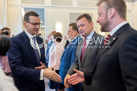  17.07.2018 WARSZAWA<br />POSIEDZENIE RADY MINISTROW<br />N/Z PREMIER MATEUSZ MORAWIECKI MARIUSZ BLASZCZAK LUKASZ SZUMOWSKI<br /> 