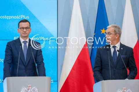  17.07.2018 WARSZAWA<br />KONFERENCJA DOSTEPNOSC PLUS<br />N/Z PREMIER MATEUSZ MORAWIECKI JERZY KWIECINSKI<br /> 
