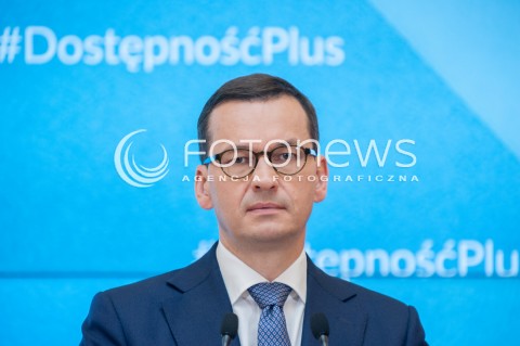  17.07.2018 WARSZAWA<br />KONFERENCJA DOSTEPNOSC PLUS<br />N/Z PREMIER MATEUSZ MORAWIECKI<br /> 