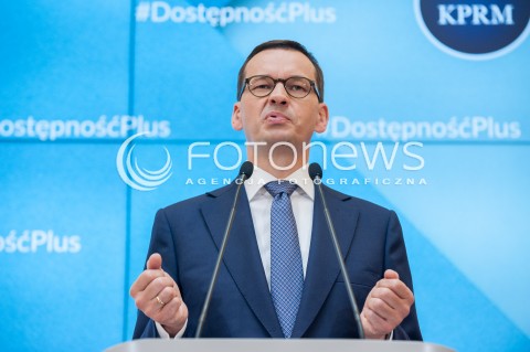  17.07.2018 WARSZAWA<br />KONFERENCJA DOSTEPNOSC PLUS<br />N/Z PREMIER MATEUSZ MORAWIECKI<br /> 