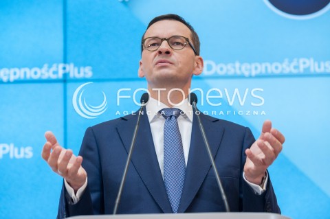  17.07.2018 WARSZAWA<br />KONFERENCJA DOSTEPNOSC PLUS<br />N/Z PREMIER MATEUSZ MORAWIECKI<br /> 
