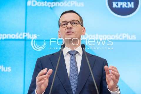  17.07.2018 WARSZAWA<br />KONFERENCJA DOSTEPNOSC PLUS<br />N/Z PREMIER MATEUSZ MORAWIECKI<br /> 