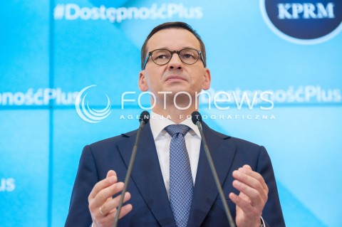  17.07.2018 WARSZAWA<br />KONFERENCJA DOSTEPNOSC PLUS<br />N/Z PREMIER MATEUSZ MORAWIECKI<br /> 