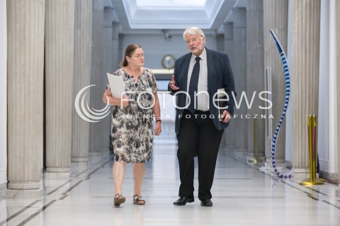  17.07.2018 WARSZAWA SEJM<br />DZIEN W SEJMIE<br />N/Z KRYSTYNA PAWLOWICZ WITOLD WASZCZYKOWSKI<br /> 