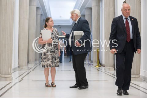  17.07.2018 WARSZAWA SEJM<br />DZIEN W SEJMIE<br />N/Z KRYSTYNA PAWLOWICZ WITOLD WASZCZYKOWSKI STEFAN NIESIOLOWSKI<br /> 