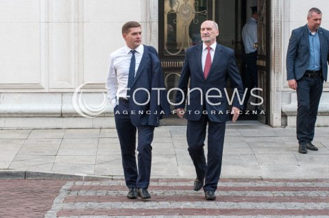  17.07.2018 WARSZAWA SEJM<br />DZIEN W SEJMIE<br />N/Z ANTONI MACIEREWICZ BARTOSZ KOWNACKI<br /> 