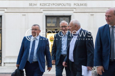 17.07.2018 WARSZAWA SEJM<br />DZIEN W SEJMIE<br />N/Z KAZIMIERZ SMOLINSKI MICHAL WOJTKIEWICZ ANDRZEJ ADAMCZYK<br /> 